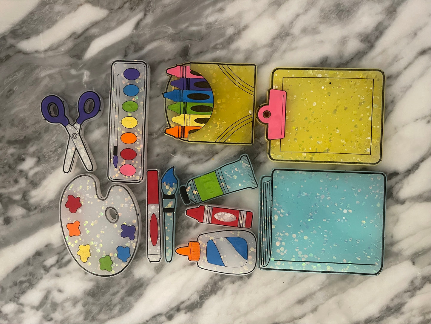 School supplies loose parts