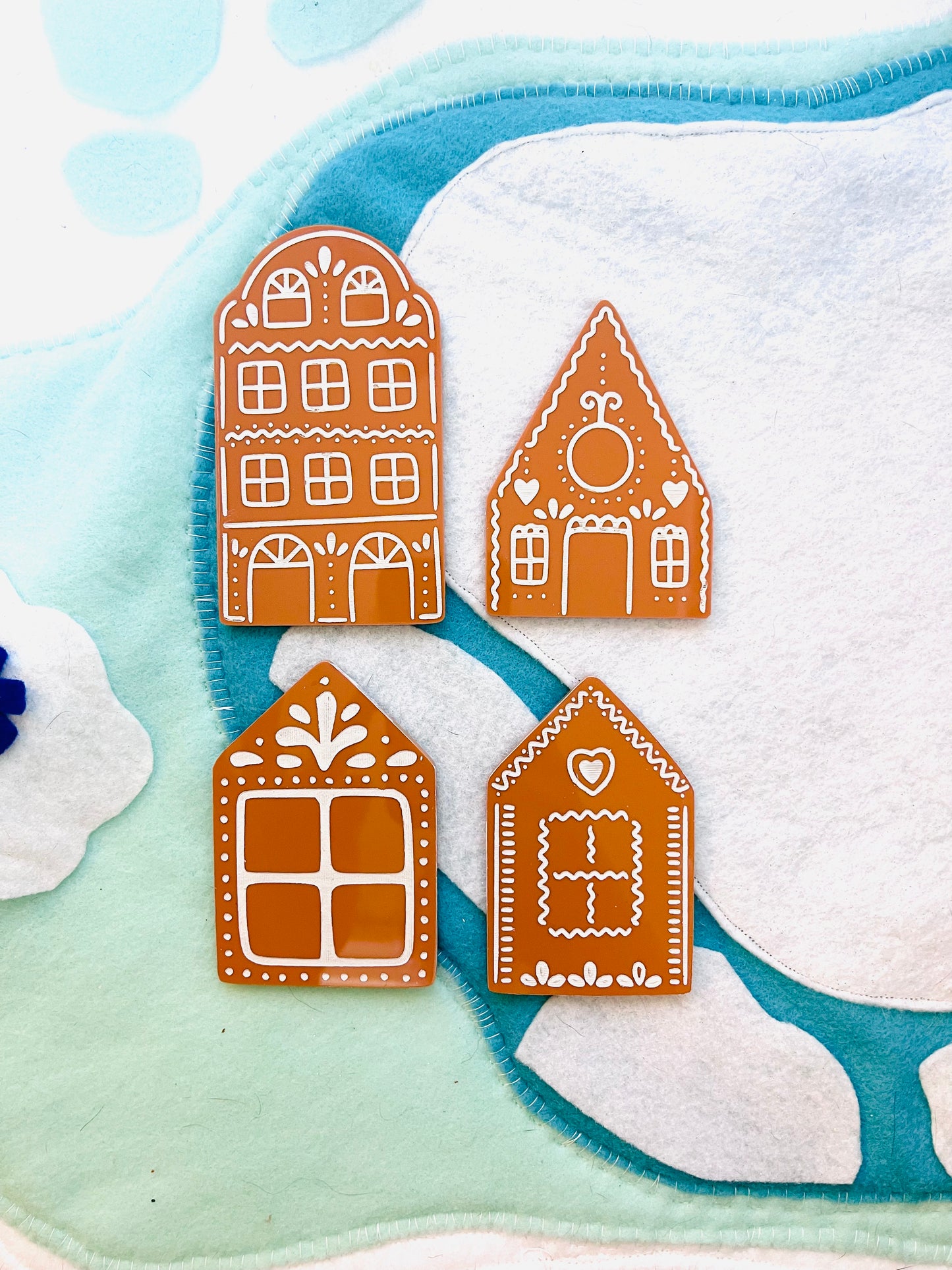 Acrylic Gingerbread “cookies”