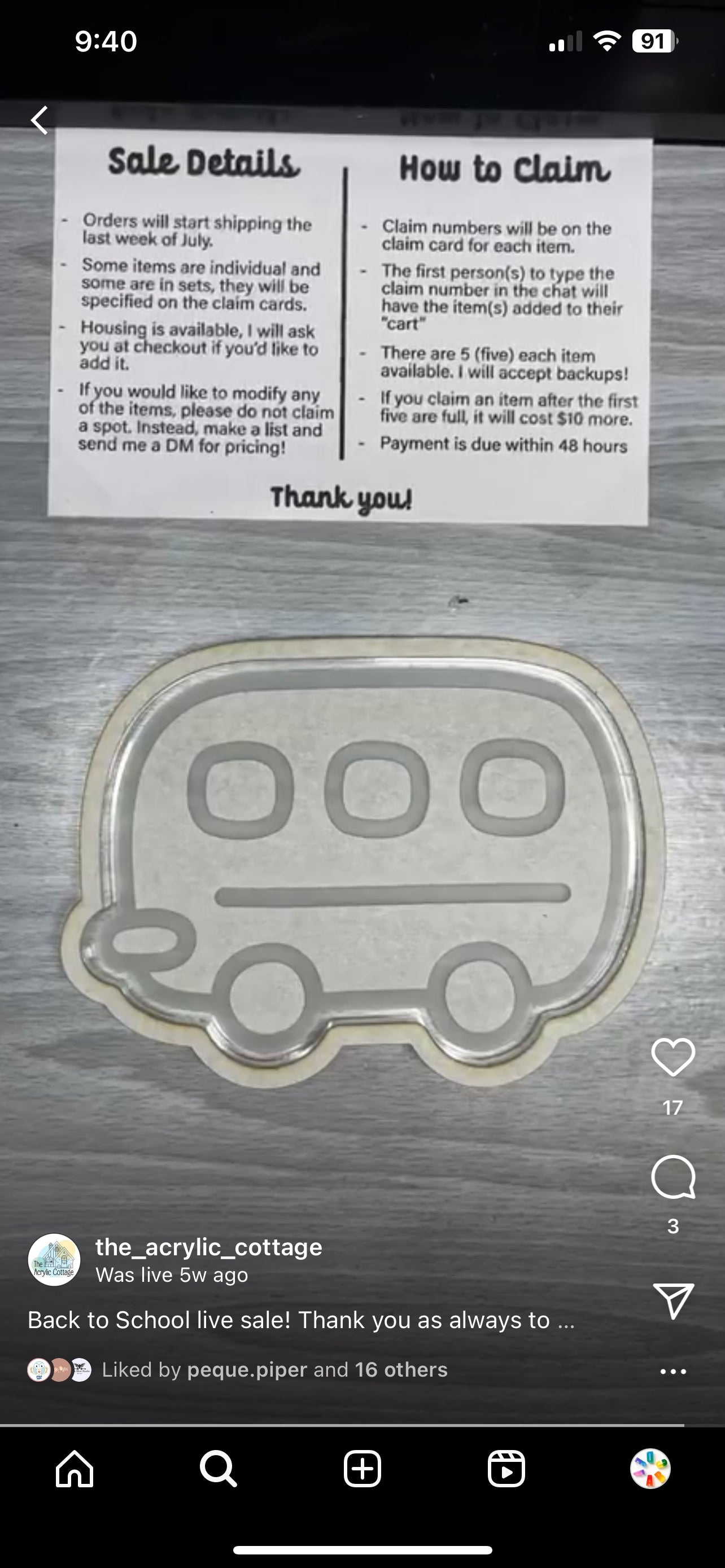 School Bus Tray