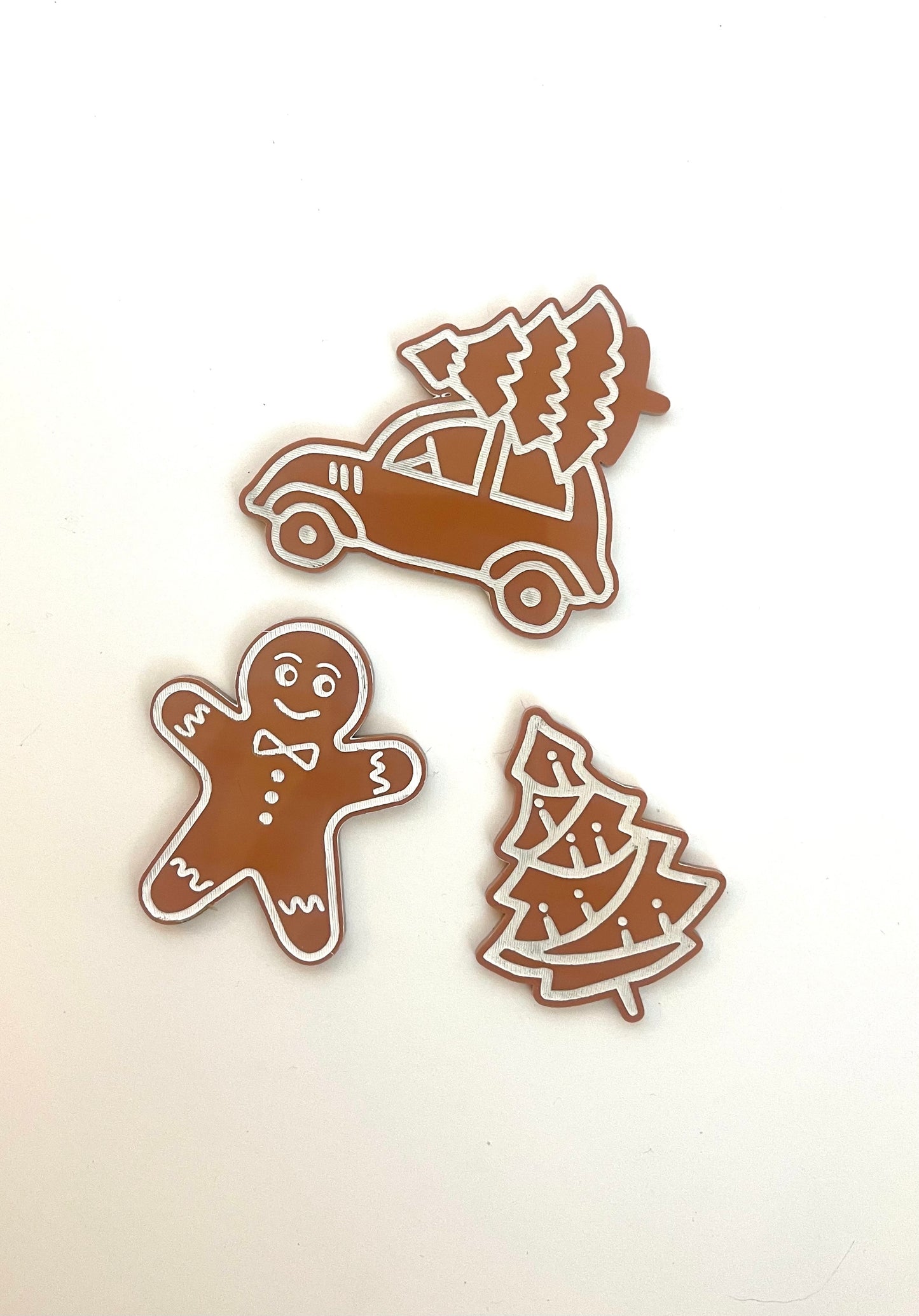 Acrylic Gingerbread “cookies”