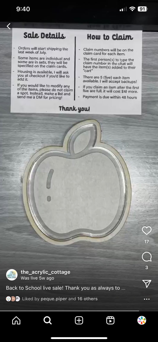 Apple tray