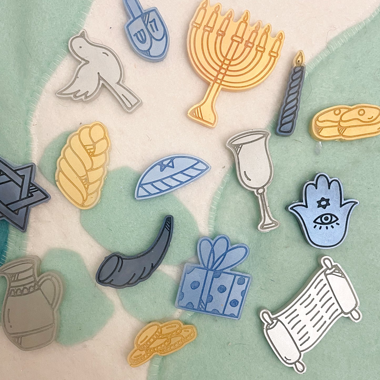 Jewish/Hanukkah loose parts